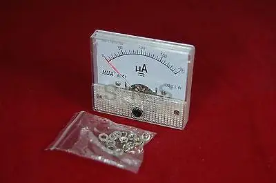 Analog Ammeter Panel Current Meter 85C1 DC 50uA  100uA  200uA  250uA  300uA  500uA