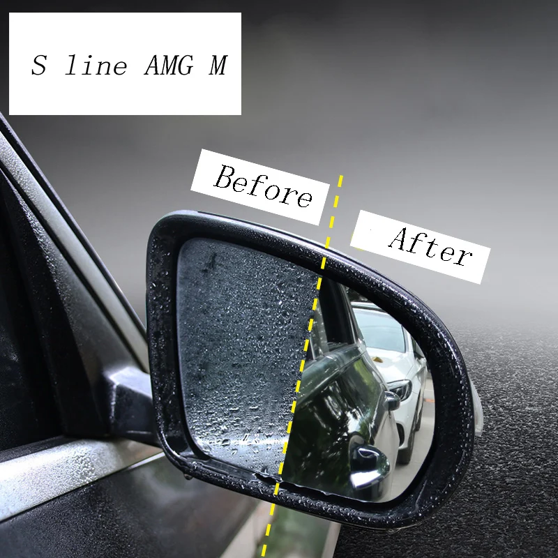 Car Styling Rearview Mirror Protective Film Anti Fog Clear Rainproof Covers Stickers For Mercedes Benz W205 W213 C E Class GLC