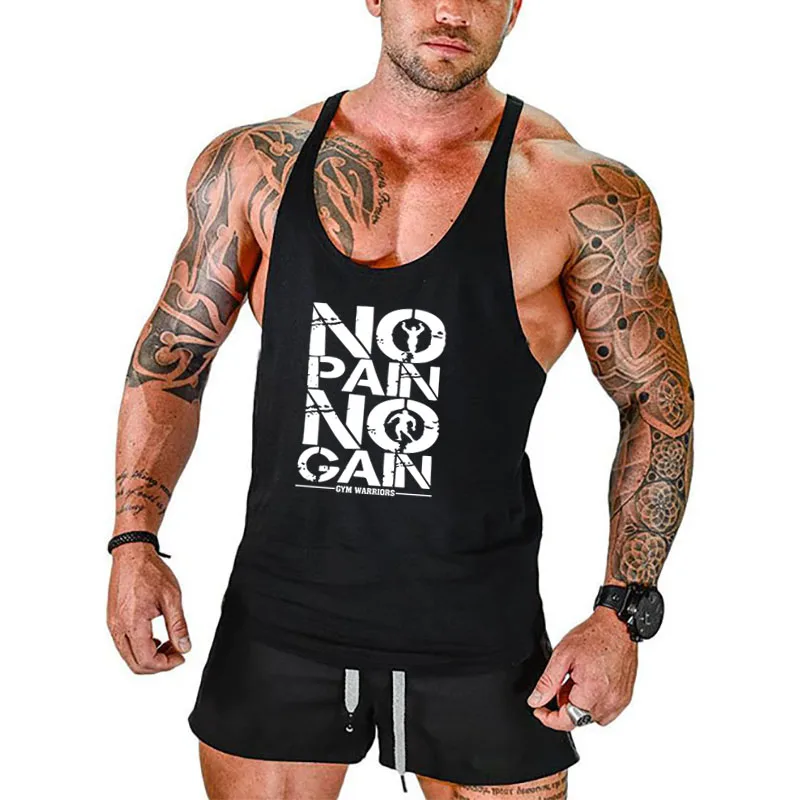 Brand bodybuilding stringer tank top men musculation vest gyms clothing and fitness men undershirt solid tank blank shirt