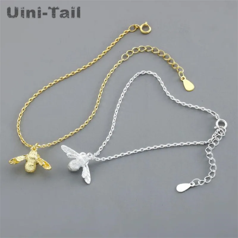 Uini-Tail hot new 925 Tibetan silver temperament cute little bee bracelet female models fashion tide flow high quality GN918