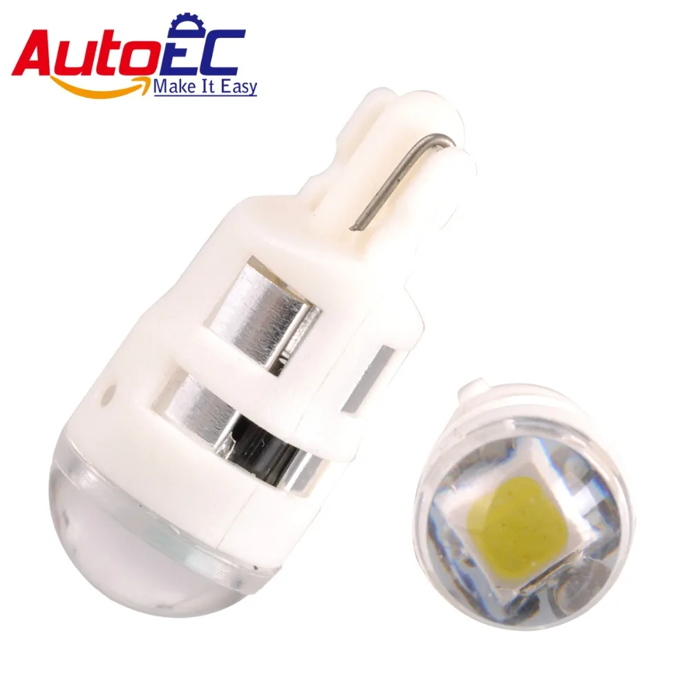 AutoEC 6x  T10 2880CW W5W 6000K 12V 1W led driving Car Side Marker Lamps Turn Signal Light Parking light  #LB153