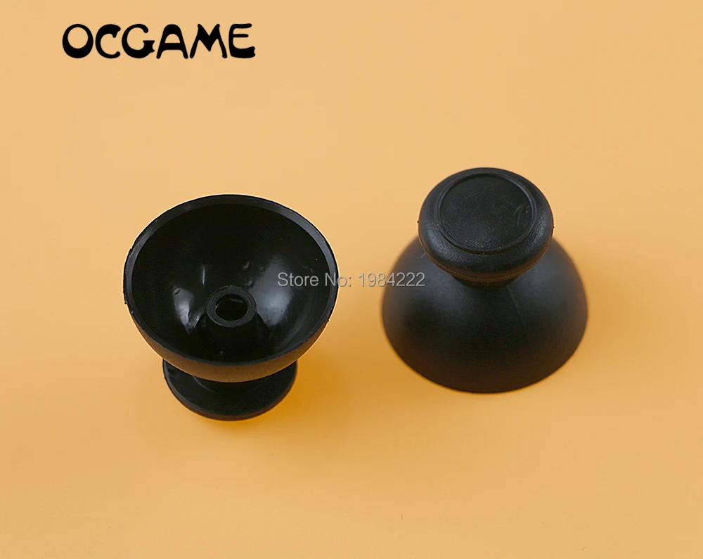 10pcs/lot black Thumbstick Joystick Cap Mushroom Caps for Wii Nunchuck Controller Second Generation classic controller