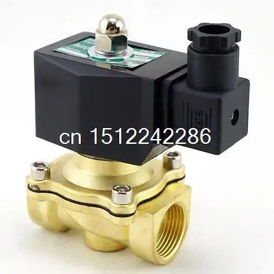 Methane Gas Fuel Propane 2 Ways NC Solenoid Valve 3/4