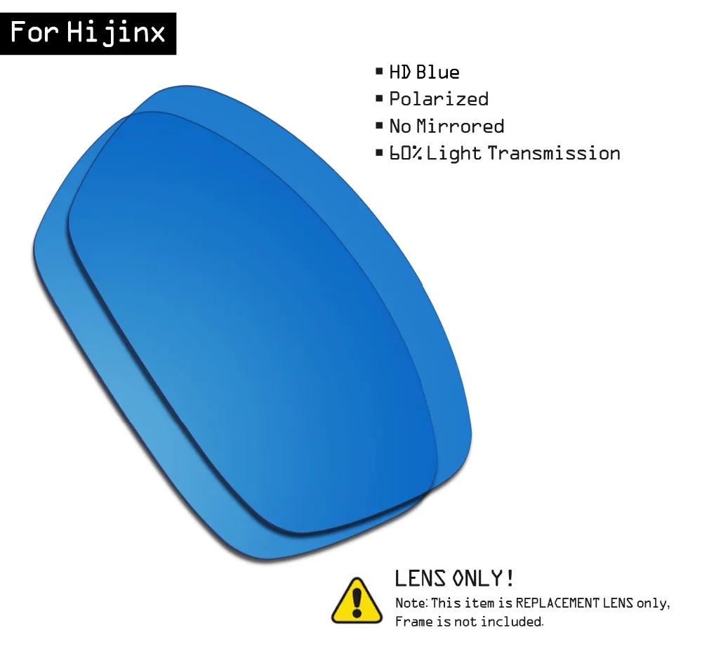 

SmartVLT Sunglasses Replacement Lenses for Oakley Hijinx - HD Blue