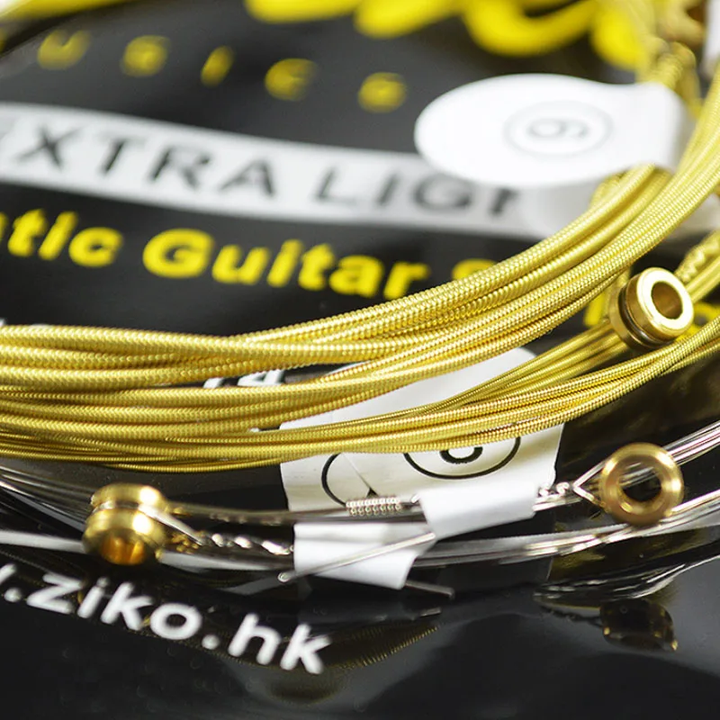 ZIKO Guitar Strings for Acoustic DAG 010 / 011 Steel Core Brass Winding Guitar Accessories for Beginners & Practice