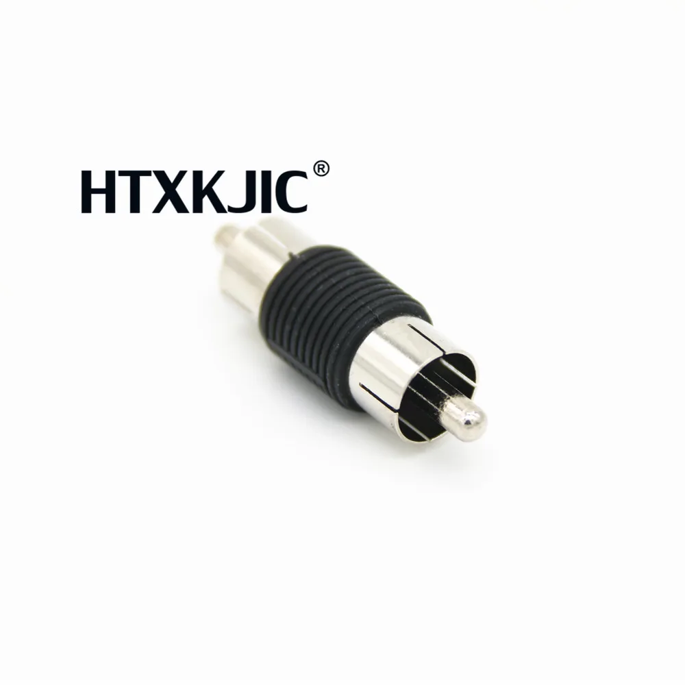 10pcs RCA male to RCA male jack adapter  AV adapter  for cctv camera Drop shipping