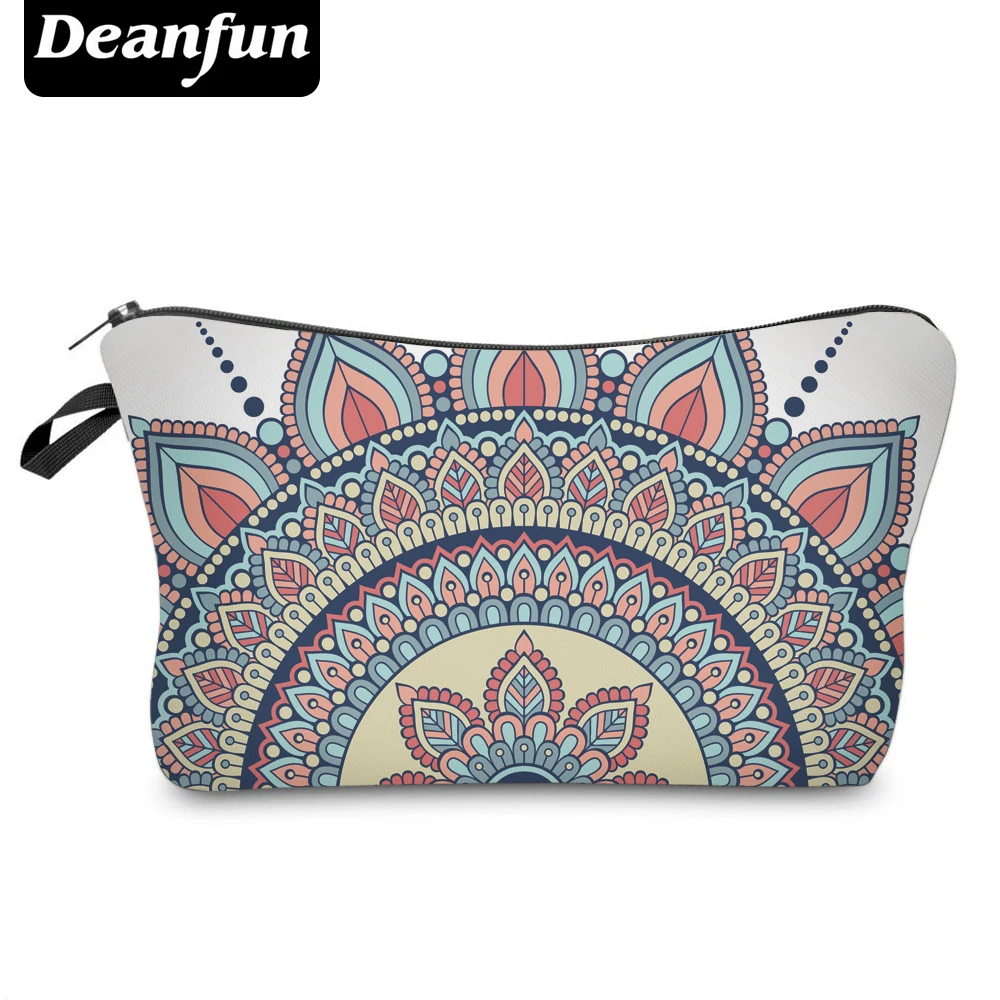 

Deanfun Cosmetic Bags 3D Printed Mandala Floral Vintage Style Women Makeup Organizer for Travel 50965