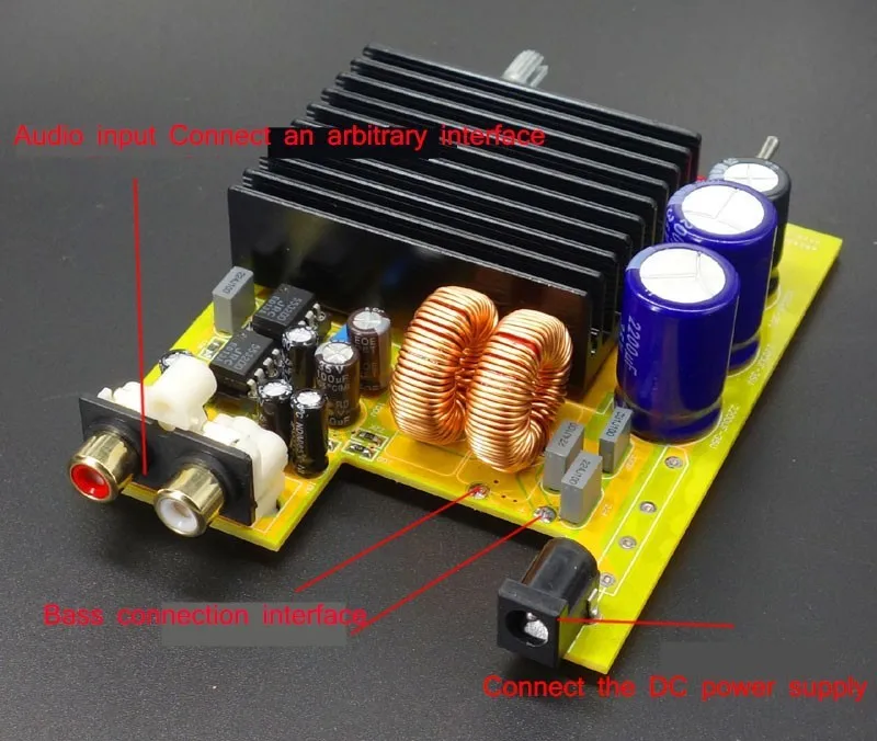 NEW BP1 DC15-35V 80W*2+200W TDA7498E Digital power amplifier Subwoofer Finished circuit board