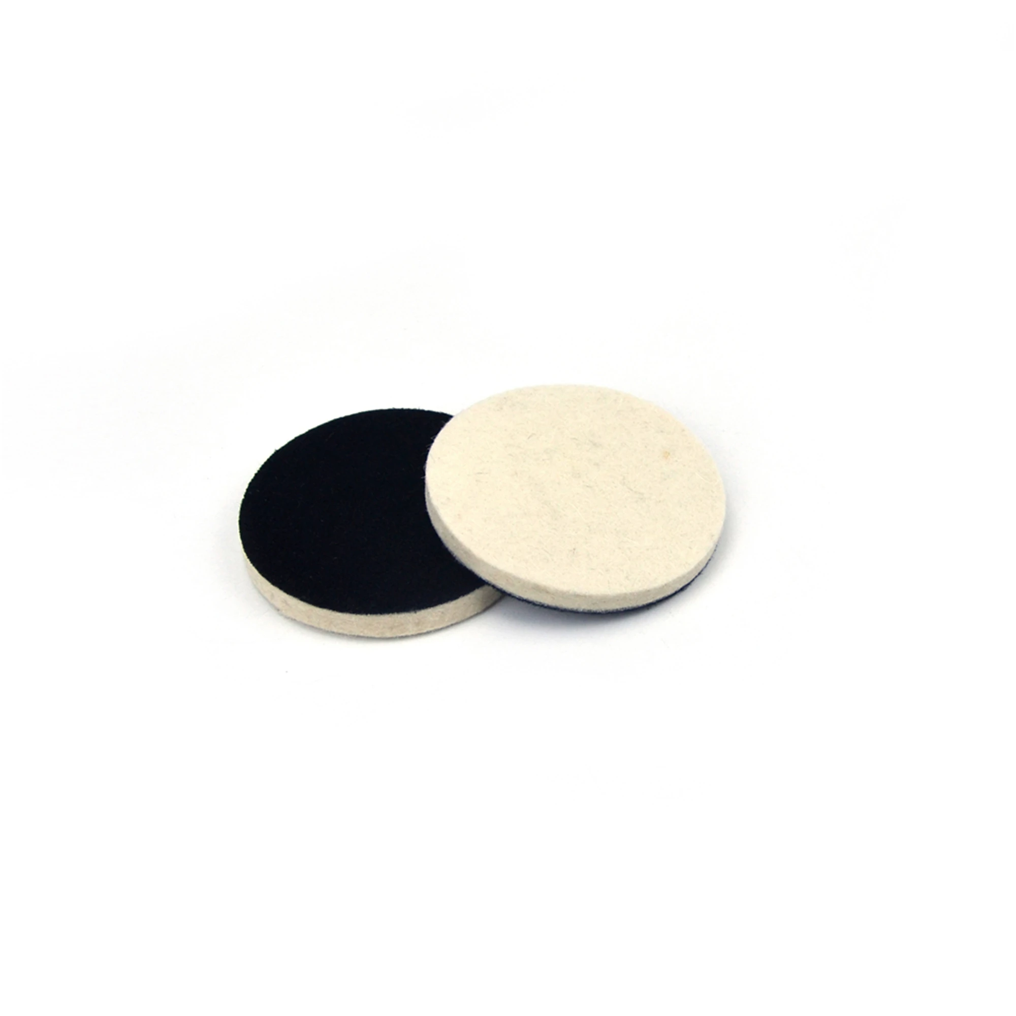 2PCS 3 Zoll 75mm Wolle Polieren Pad Disc Haken und Schleife Schleif Pad für Auto Metall Schleifen Polieren power Werkzeuge Zubehör