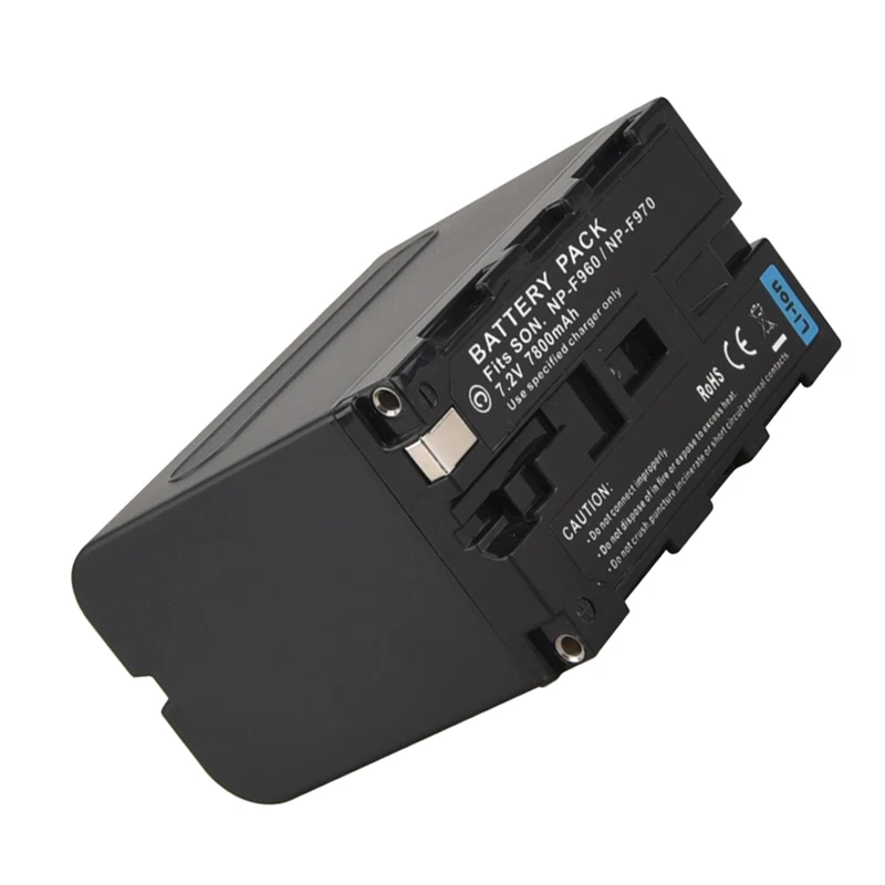 

7800mAh for sony NP-F960 NPF960 NP-F970 NPF970 Digital camera battery Camcorder Fully-decoded photography light CCD-TR1