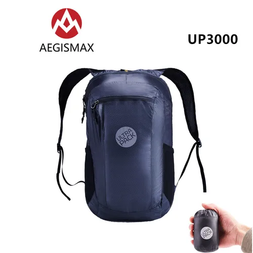 AEGISMAX-mochila plegable ultraligera de 18L, bolsa de viaje y deporte 20D de nailon, impermeable, para acampar y hacer senderismo, UP1300