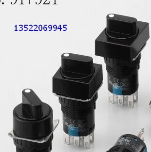 [ZOB] AS6-Q idec imports from Japan and the spring AS6Q-2Y1C selector switch AS6Q-2Y2C square 16mm --10pcs/lot