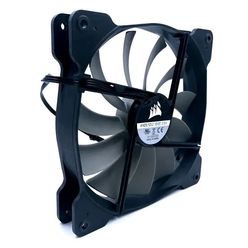 

14cm Dc 12v Fans 140mm Quiet Cooling Fan 140*140*25mm DC12V 0.30A ,for Computer Case PSU 870RPM