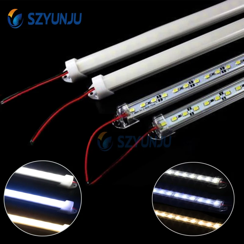 

5PCS X 50cm DC12V SMD 5630 36led LED Hard Rigid LED Strip Bar Light Aluminium shell +pc cover LED Bar Light 5630