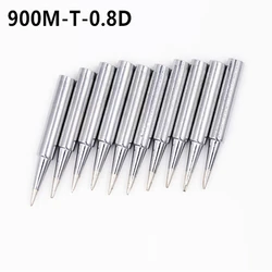10pcs tip 900M-T-0.8D Applicable 936/937 various resistance ceramic heat welde sting
