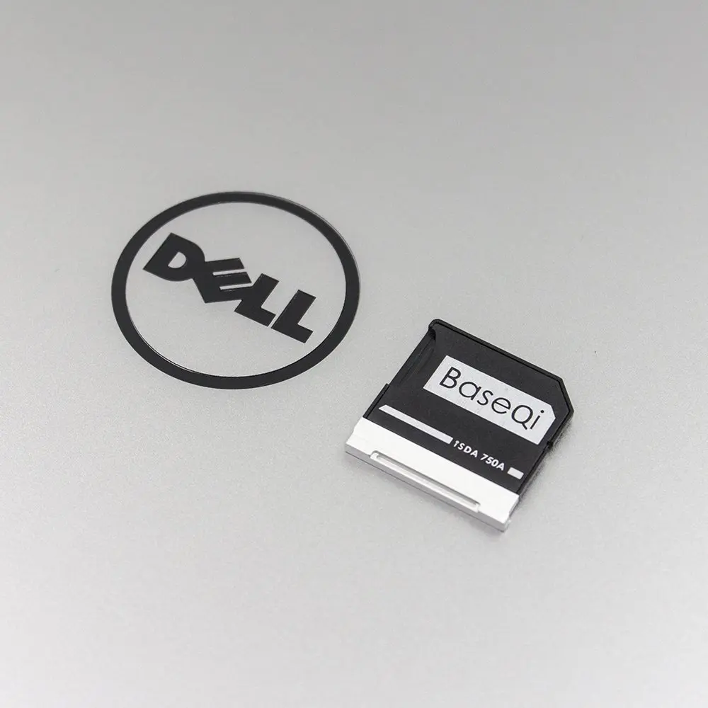 BaseQi Dell Aluminum MicroSD Adapter Memory Expansion SD Card Reader For Dell XPS 13-inch and Dell XPS 15-inch