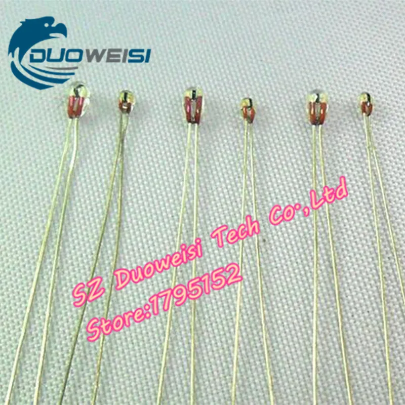 50 pcs / lot 3D printer NTC thermistor 100K / 100 ohm MK2a 1% high-precision single-ended glass sealed