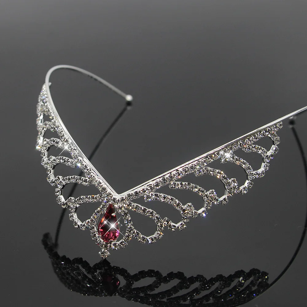 AINAMEISI Fashion Wedding Bridal Tiara Princess Crown Headband Water Drops Crystal Crown For Girls Hair Hoop Jewelry Party Gifts