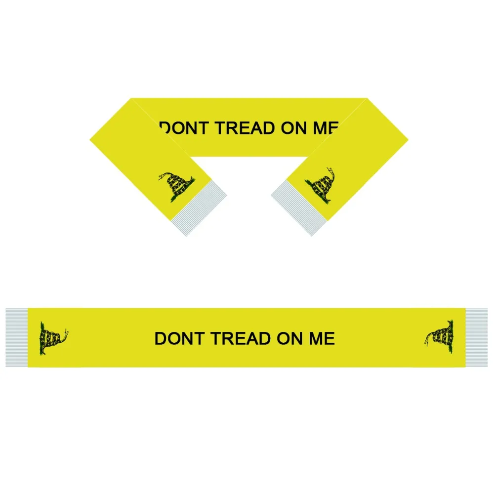 100% Lycra ,Festival celebration DONT TREAD ON ME National Day Scarf,18*160CM size,National flag