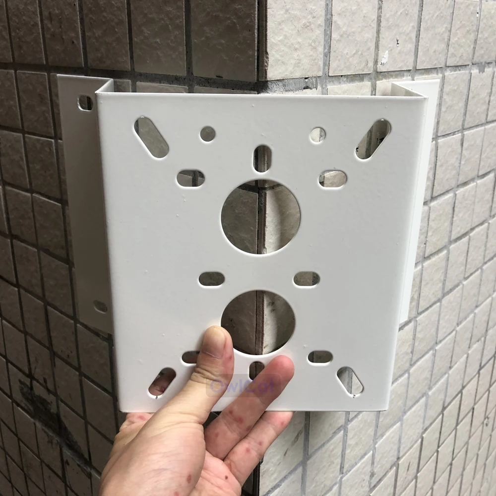High Quality External Right Angle 90 Degree Corner Bracket Mounting Outside CCTV Bracket Stand Holder for Security CCTV Camera