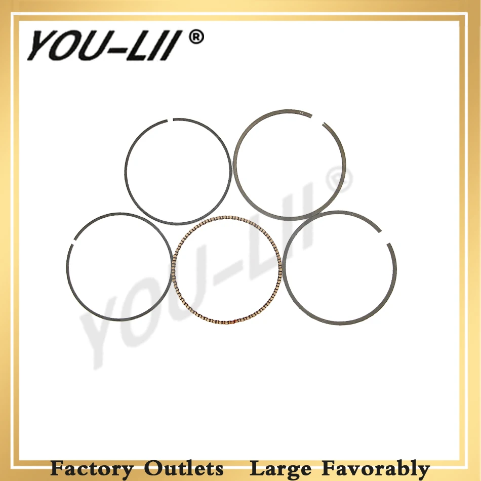 YOULII  54mm Carburetor Gasoline Generator Accessories 154F 152F 1KW 152 154 1200A Piston Ring Set