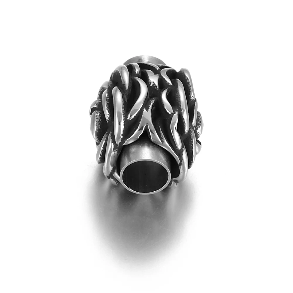 Stainless Steel Magnetic Clasp Flower Hole 5mm Leather Cord Clasps Magnet Buckle DIY Bracelet Jewelry Making Closure Components