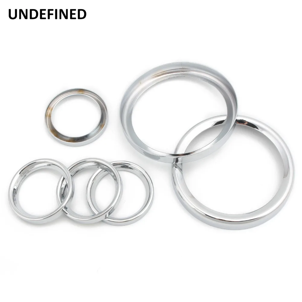 

Chrome Motorcycle Speedometer Trim Ring Instrument Gauge Bezel Cover Kit For Harley Electra Street Glide Tour Glide 1996-2013