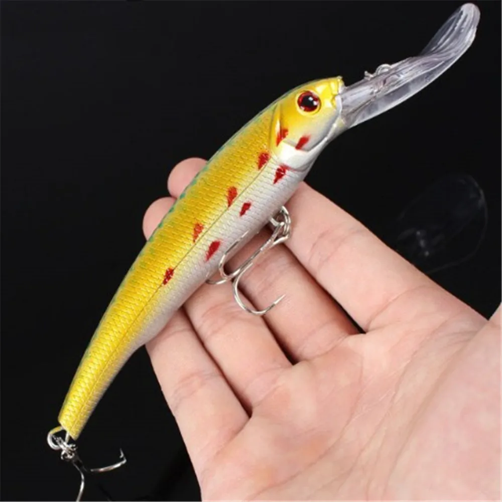 1PCS Hard Plastic Minnow Fishing Lure 28g/16.5cm Big Crankbait Artificial Bait Peche Bass Trolling Pike Carp lures Accessories