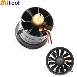 64mm 70MM 90MM 120MM sistema di ventole canalizzate a 12 pale EDF per aereo Jet con motore Brushless RC aereo EDF RC elicottero