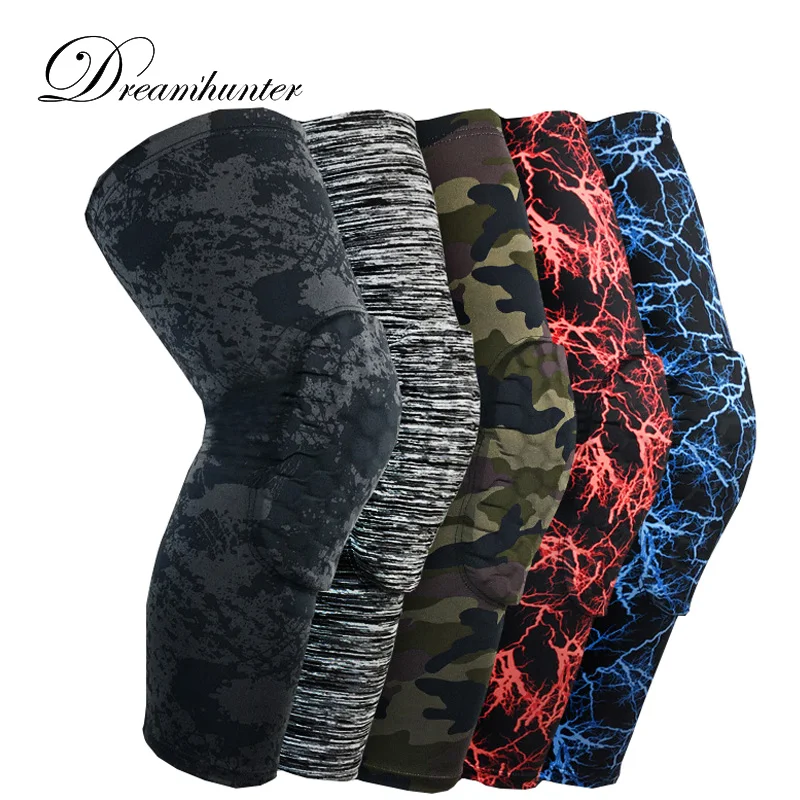 Camouflage Basketball Knee Pads Protector Gym Sports Compression Knee Calf Leg Sleeves Pad Knee Brace Guard Protective Kneepads