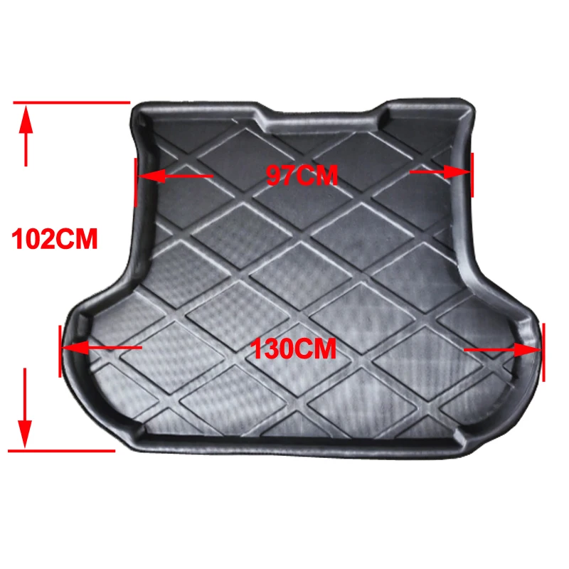 For Mitsubishi Outlander 2nd Gen 2007 2008 2009 2010 2011 2012 Car Rear Trunk Mat Cargo Tray Boot Liner Carpet Protector Floor