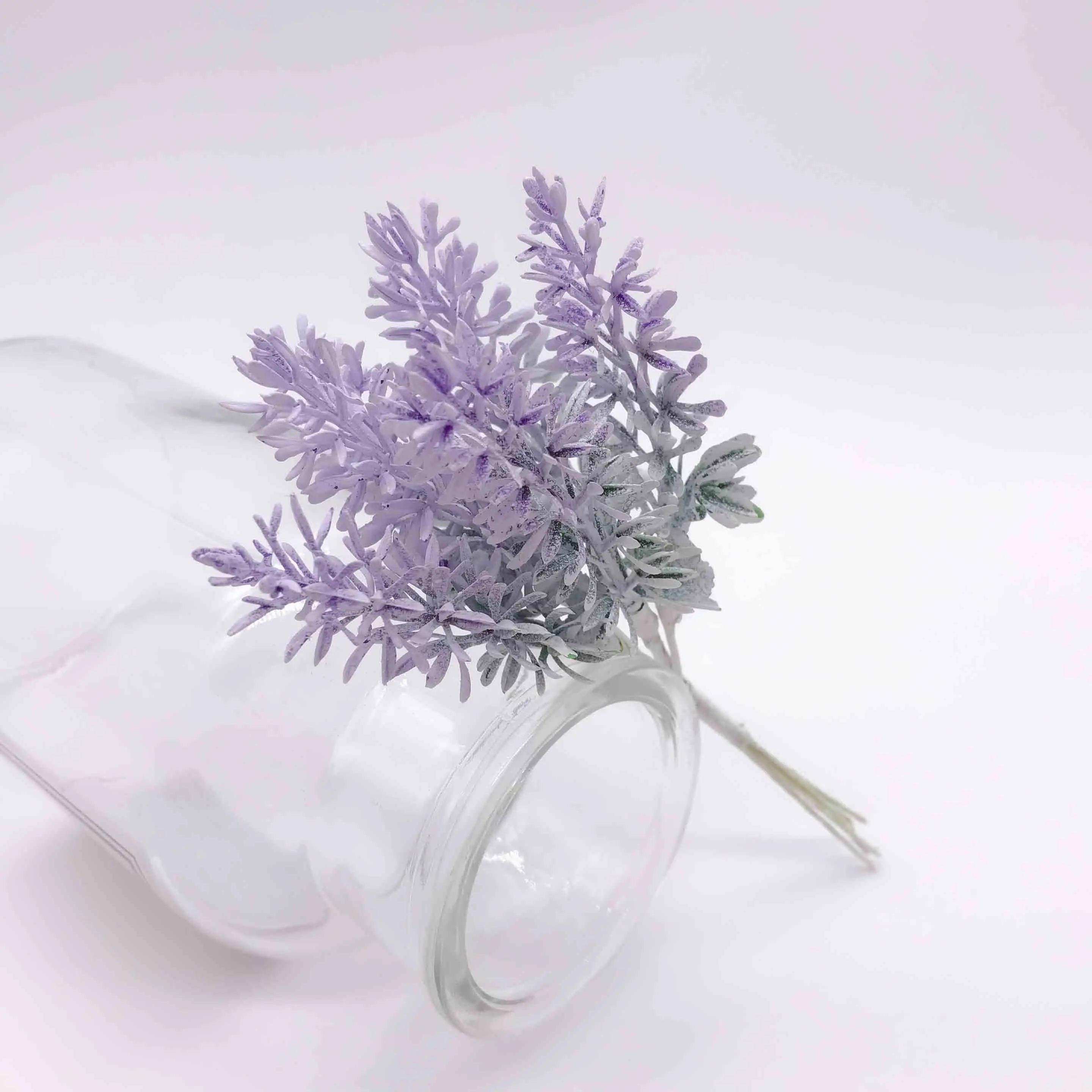 6 pcs mini lavender flowers artificial flowers handmade Christmas wedding home decoration DIY scrapbook gift box