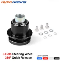 Aleación de aluminio Universal 360 grados volante de coche de desconexión rápida adaptador de cubo de volante automático Snap Off