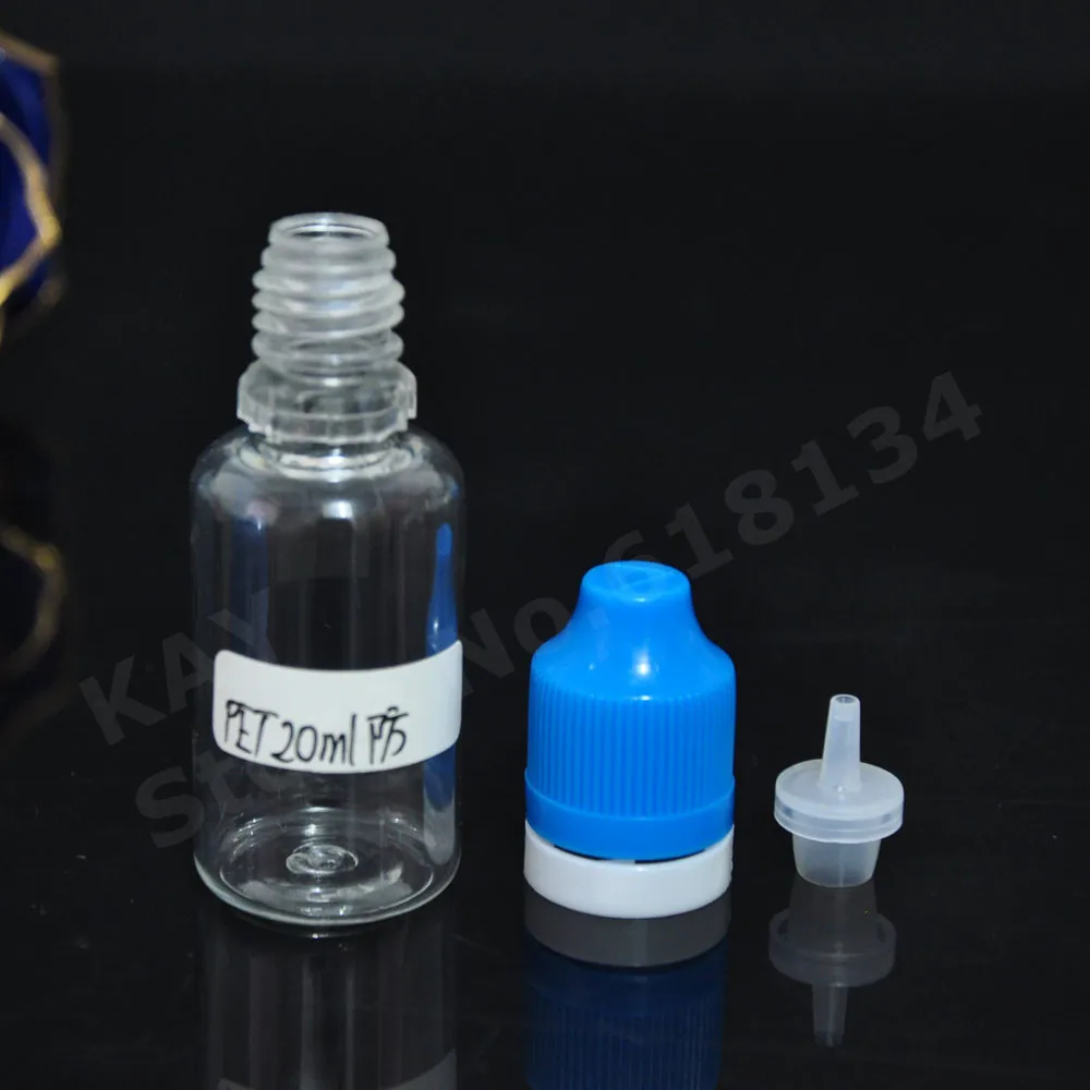 20ml PET dropper bottle with tamper evident cap, 20ml plastic bottle for liquid wholesale