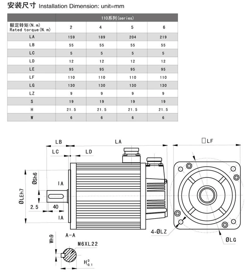 Imagem -06 - Jogo Original do Motorista do Servo Motor da C.a. 110st-m05030 de 110 mm 1.5kw 220v 3000rpm para a Aplicação Larga com Anos de Garantia