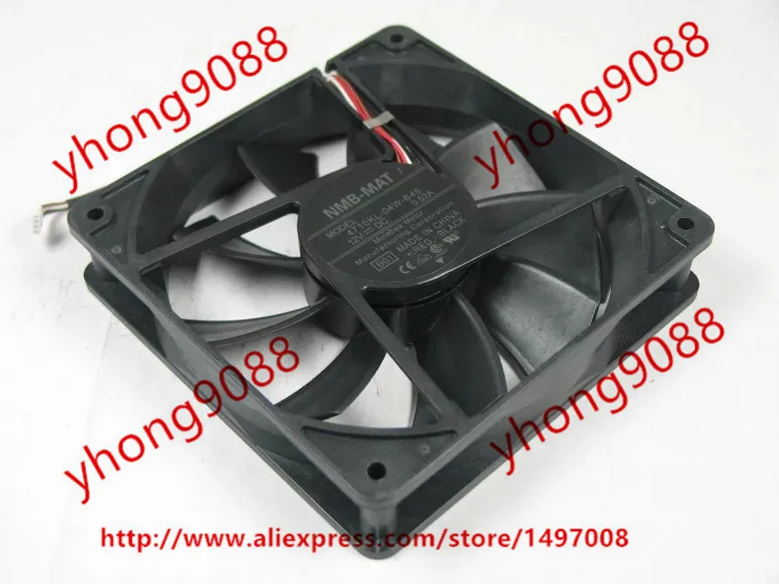 

NMB-MAT 4710KL-04W-B46 B01 DC 12V 0.52A 120x120x25mm Server Cooling Fan