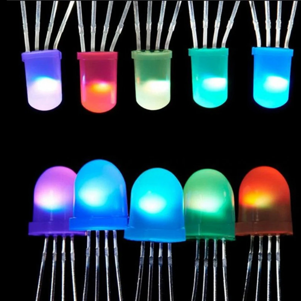 DC5V 5mm 8mm okrągły RGB pełny kolor Neon pikseli IC APA106 F5 F8 RGB Led koraliki Arduino matowe chipy Led jak WS2811 WS2812 WS2812B