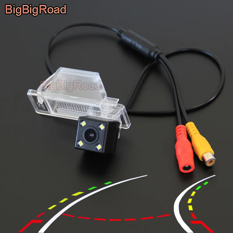 

BigBigRoad Car Intelligent Parking Tracks Camera FOR Nissan Qashqai J10 J11 / Dualis / HD Car Back up Reverse Rear View Camera