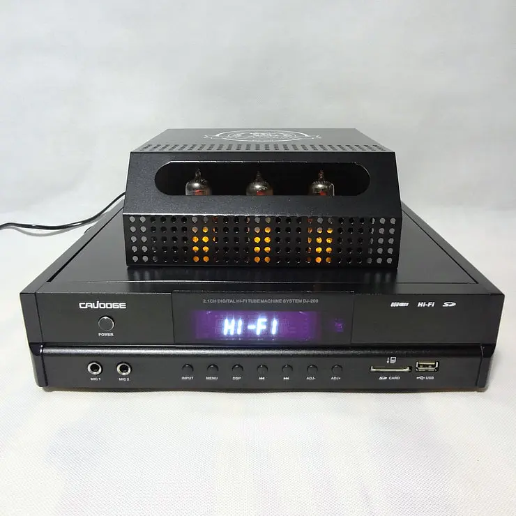 DJ-200 100W *2 +150W 2.1 channel karaoke OK Fever Wireless Bluetooth Tube HIFI Amplifier Home sound amplifier