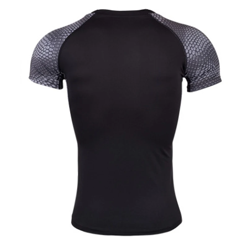 Quick Dry Tight Running T Shirts Men 2021 Summer Compression Short Sleeve Fitness Gym Tshirt Training Sport Bodybuilding Top Tee