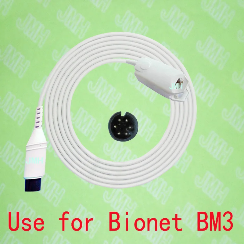 

Compatible with Bionet BM3 Pulse Oximeter monitor ,Adult finger clip spo2 sensor, 6pin redel.