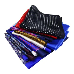 HOT SALE!! High Quality 100% Natural Silk Handmade Pocket Handkerchief Luxury Pocket Square Hanky With Giftbox