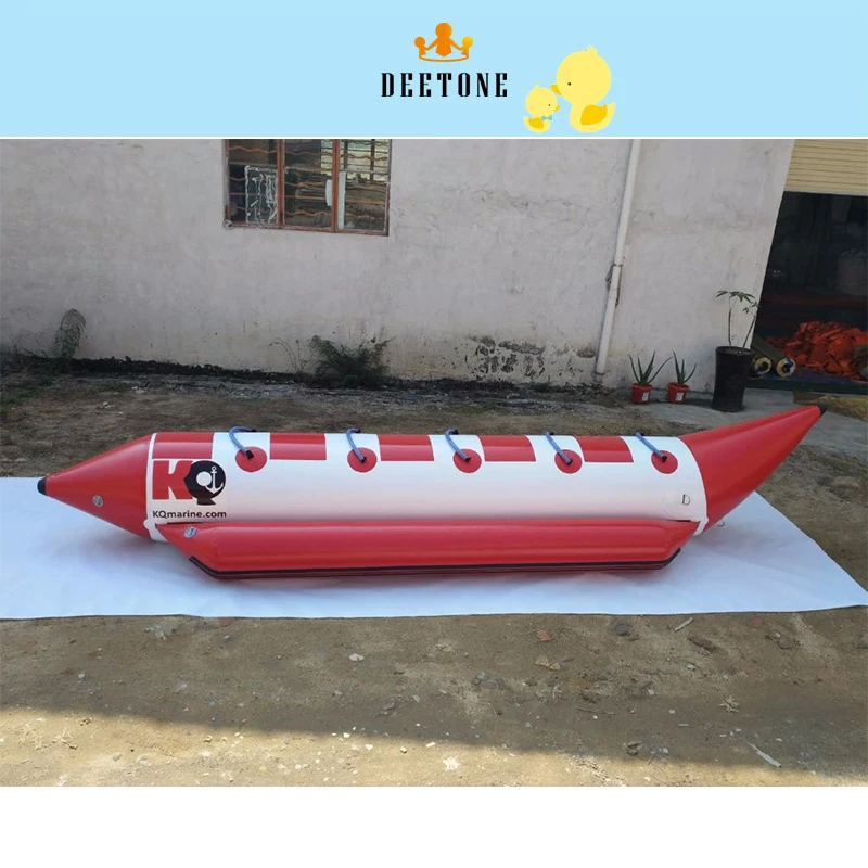 

Hot sale 5 persons inflatable flying banana boat floating flying fish boat water equipment