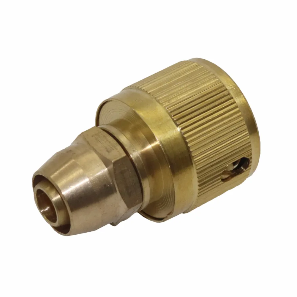 

5 Pcs garden 3/8'' hose quick connector water hose water systems irrigation Connect the PU spring hose brass connector