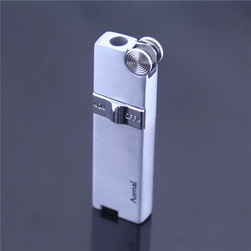 Boutique cylinder metal Windproof Jet Butane Torch Turbo Straight Cigarette cigar pipe Inflatable gas Lighter Accessories