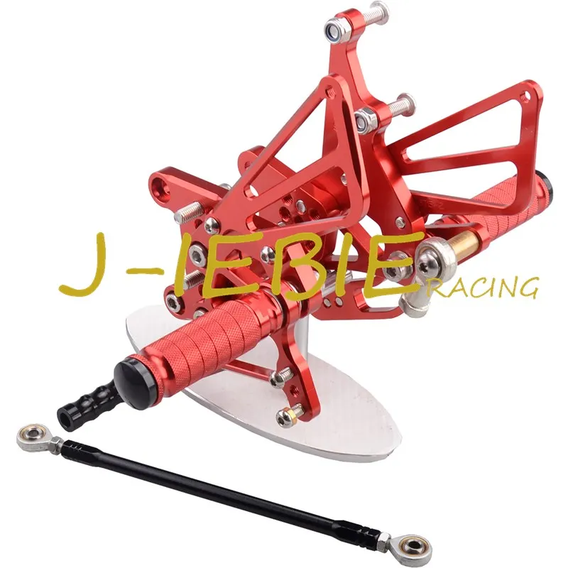 CNC Racing Rearset Adjustable Rear Sets Foot pegs Fit For Triumph T595 T509 955i SPEED TRIPLE 1050 RED