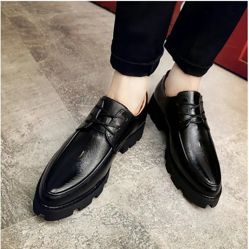 New Fashion Men Pointed Toe Oxfords  Driving Formal Wedding Basic Shoes Male wedding Business dress  LH-80