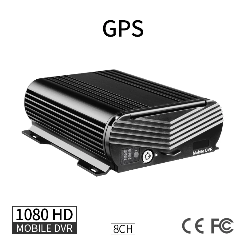 GPS 8CH 1080 AHD Hard Disk Car Mobile DVR VGA PC Playback Delayed Shutdown G-sensor I/O Truck Bus Boat Realtime Video Recorder