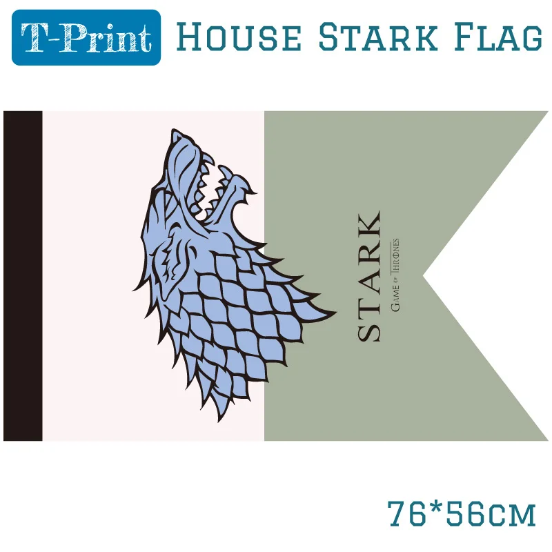 

Game Of Thrones House Stark Banner Winter is Coming Banner Flag 76*56cm