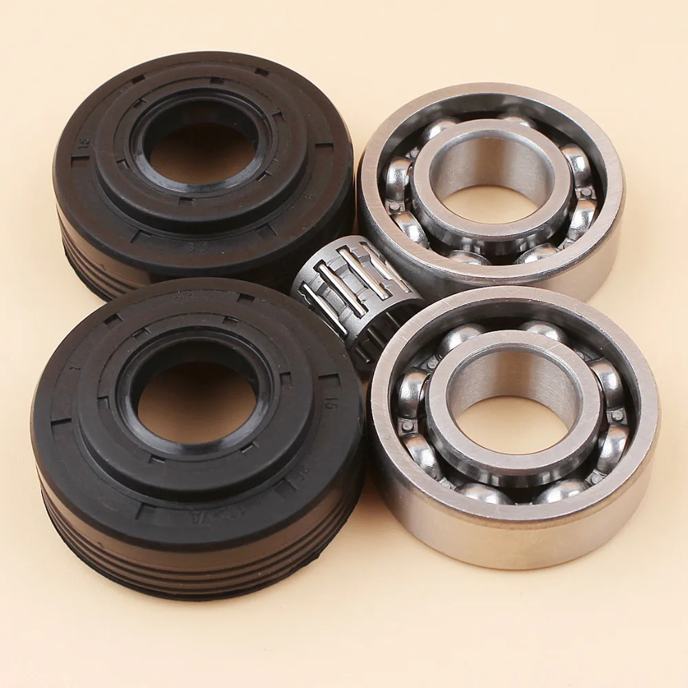 HUSQVARNA 340 340E 345 345E 350 EPA 전기톱 부품용 크랭크샤프트 크랭크 베어링 오일 씰 키트 503932301 503932302   정원 도구
